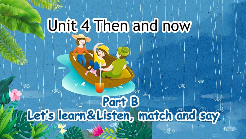 人教pep版英语六年级下册 Unit 4 第3课时 Part B Let's learn & Listen, match and say 同步课件第1页