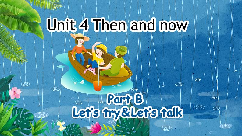 人教pep版英语六年级下册 Unit 4 第4课时 Part B Let's try & Let's talk 同步课件第1页