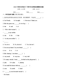 2024年西昌市英语三下期中学业质量监测模拟试题含答案