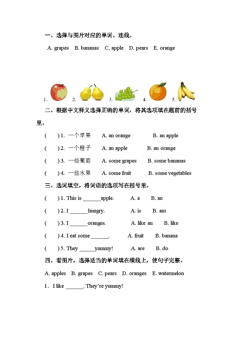 Unit 5 第5课时 B Let's learn&Let's chant课件+教案+练习（含答案）01