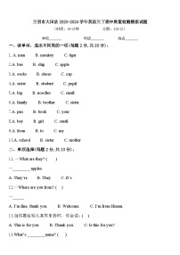 三明市大田县2023-2024学年英语三下期中质量检测模拟试题含答案