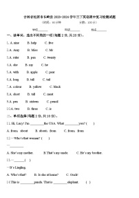 吉林省松原市长岭县2023-2024学年三下英语期中复习检测试题含答案