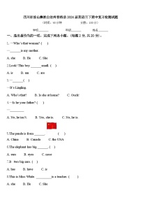 四川省凉山彝族自治州普格县2024届英语三下期中复习检测试题含答案