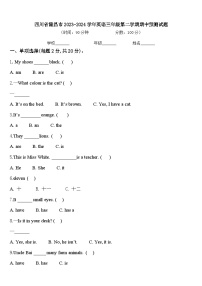 四川省隆昌市2023-2024学年英语三年级第二学期期中预测试题含答案