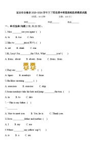 延安市安塞县2023-2024学年三下英语期中质量跟踪监视模拟试题含答案