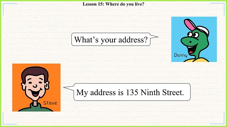 冀教版英语4年级下册 Unit 3 Lesson 15Where do you live PPT课件第3页