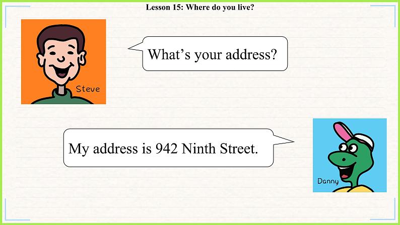 冀教版英语4年级下册 Unit 3 Lesson 15Where do you live PPT课件第4页