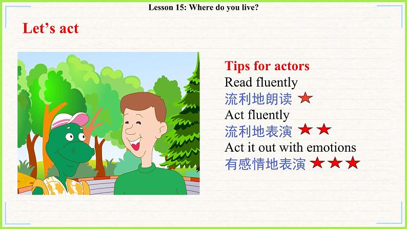 冀教版英语4年级下册 Unit 3 Lesson 15Where do you live PPT课件第7页