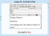 冀教版英语5年级下册 Unit 3 Lesson16   An Email Is Fast PPT课件
