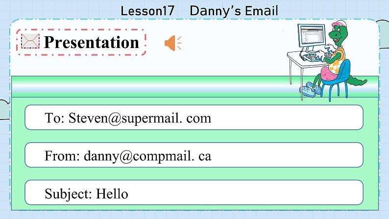 冀教版英语5年级下册 Unit 3 Lesson17  Danny’s Email PPT课件06