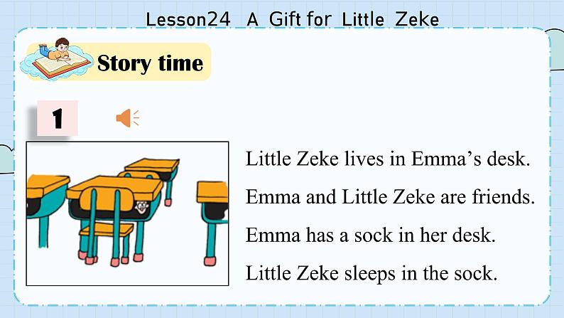 冀教版英语5年级下册 Unit 4 Lesson24  A Gift for Little Zeke PPT课件03