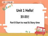 三英上PEP课件 Unit 1 Hello!  第6课时 B Start to read & Let's check & C Story time