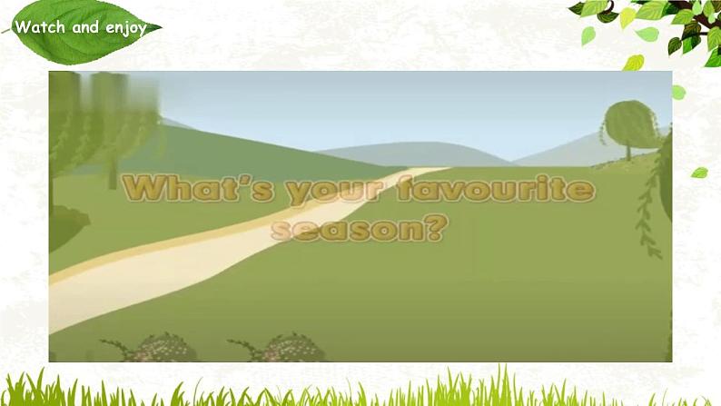 Unit 2 My favourite season Part B Let's talk  课件（五下）第2页
