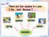 Unit 2 My favourite season PB Let's talk 課件
