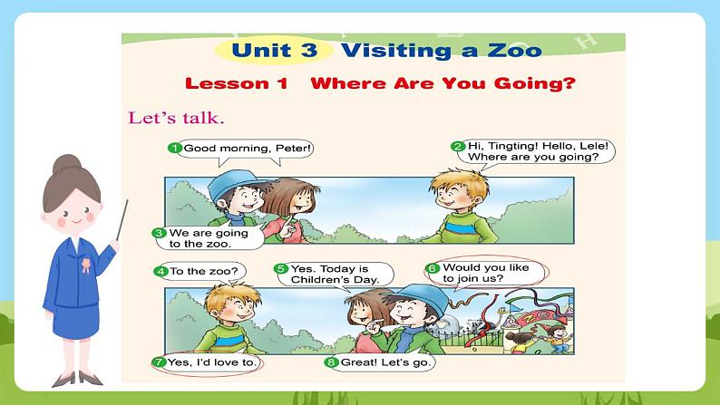 川教版英语四年级下册Unit 3 Lesson 1《Where Are You Going？》第1课时课件第5页