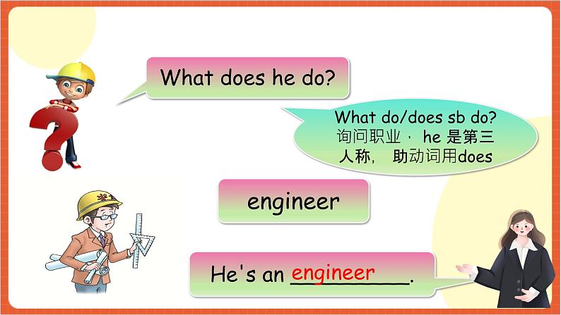 川教版英语六下Unit 1 Lesson 1 What does your father do  Let's learn   课件+教案+练习 +素材08