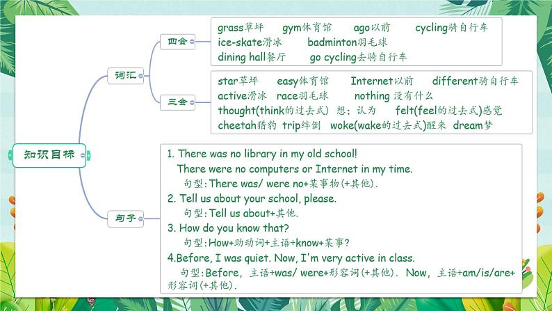 六年级英语下册（人教PEP版）Unit 4 Then and now(复习课件)04