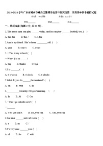 2023-2024学年广东省潮州市潮安区雅博学校四年级英语第二学期期中联考模拟试题含答案