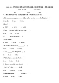 2023-2024学年河南省洛阳市伊川县德艺实验小学四下英语期中质量检测试题含答案