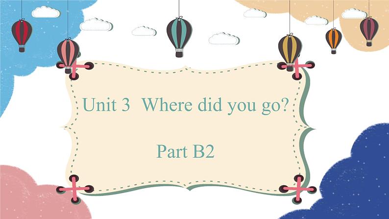 人教版(PEP)六年级下册 Unit 3 Where did you go Part B2课件第1页