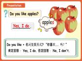 【新课标核心素养】人教版英语三下 Unit 5 Do you like pears PA Let's learn 课件+教案 +素材