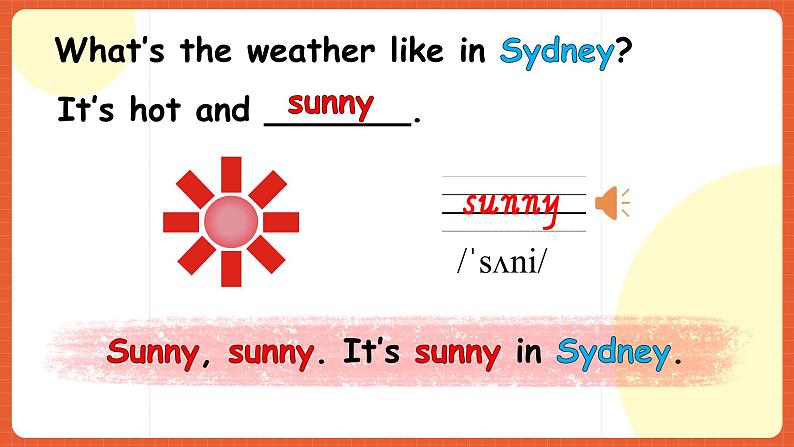 【新课标核心素养】人教版英语四下 Unit 3 Weather B Let's learn 课件+教案+素材07