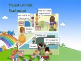 人教版（PEP）英語四年級下冊 Unit 2 What time is it-partB-Let's talk & Let's play課件