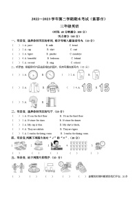 84，2022-2023学年山东省泰安市新泰市鲁科版（五四学制）（三起）三年级下册期末英语试卷