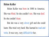 冀教版英语6年级下册 Unit 2 Lesson 12 Helen Keller PPT课件