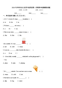 2024年泸州市合江县四年级英语第二学期期中检测模拟试题含答案