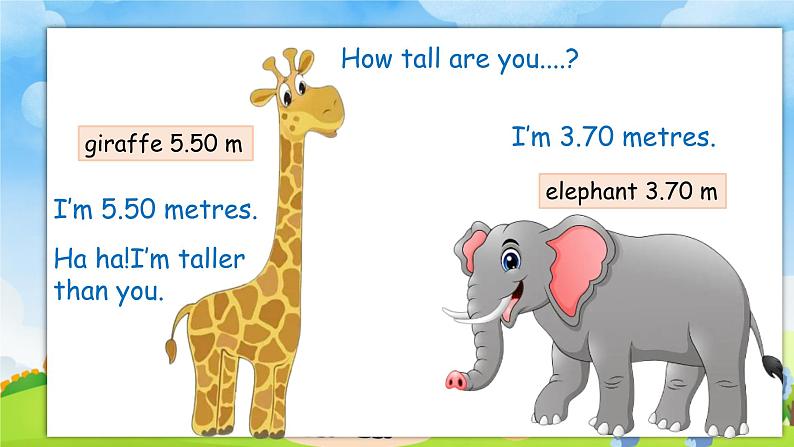 Unit1 How tall are you第3课时(教学课件)PartB Let's learn&Match and say-六年级英语下册同步精品系列（人教PEP）04