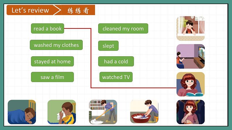 Unit+2+Last+weekend第4课时（教学课件)Part+B+Let's+try&Let's+talk-六年级英语下册同步精品系列(人教PEP版)03