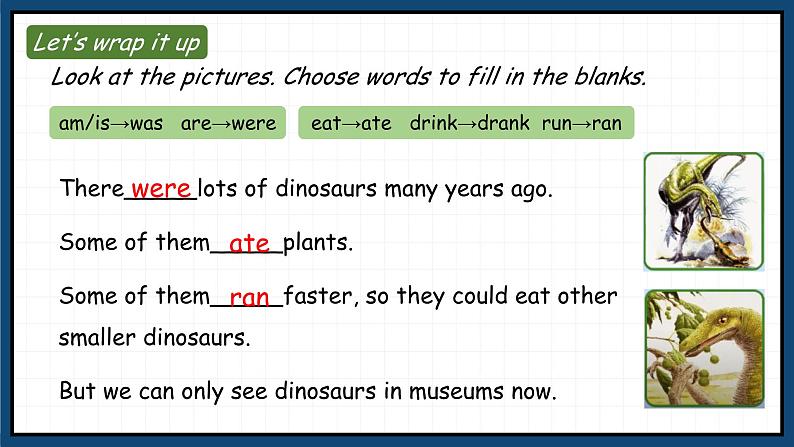 Unit 3 Where did you go第六课时（教学课件) Part B Let’s check&Part C Story time第8页