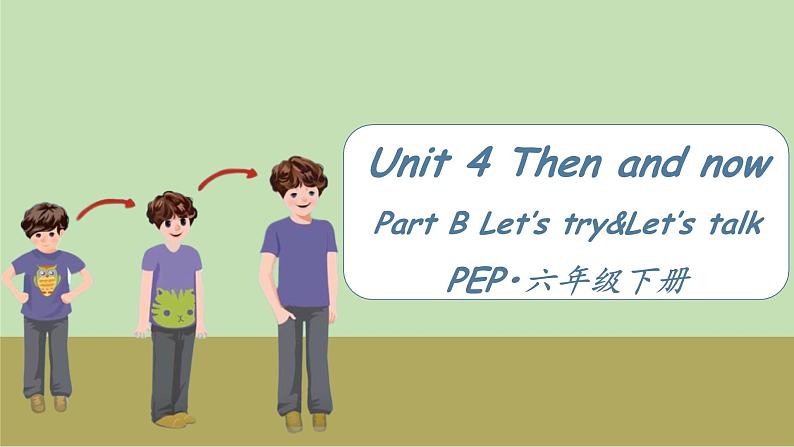 Unit 4 Then and now第4课时（教学课件) Part B Let's try&Let's talk-六年级英语六年级下册同步精品系列(人教PEP版)01