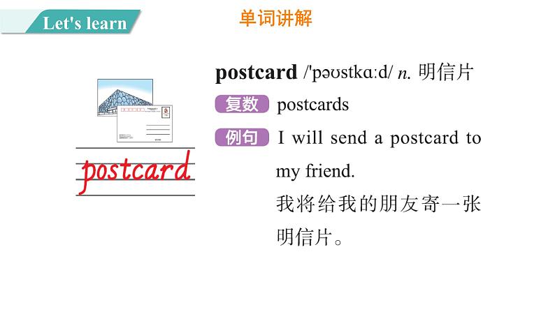 Unit 3 Lesson 13 Let's Buy  Postcards 图片版课件+素材07