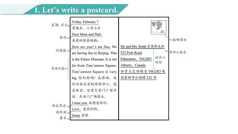 Unit 3 Lesson 14 Jenny Writes a Postcard 图片版课件+素材04