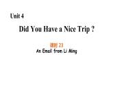 Unit 4 Lesson 23 An Email from Li Ming图片版课件+素材