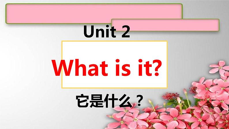 1A Unit 2What is it课件 新概念英语青少版01