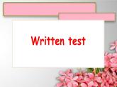 1A上 Written Test课件新概念英语青少版