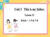 Unit 3 Lesson 13 精通英语3下[PPT课件+教案+习题]