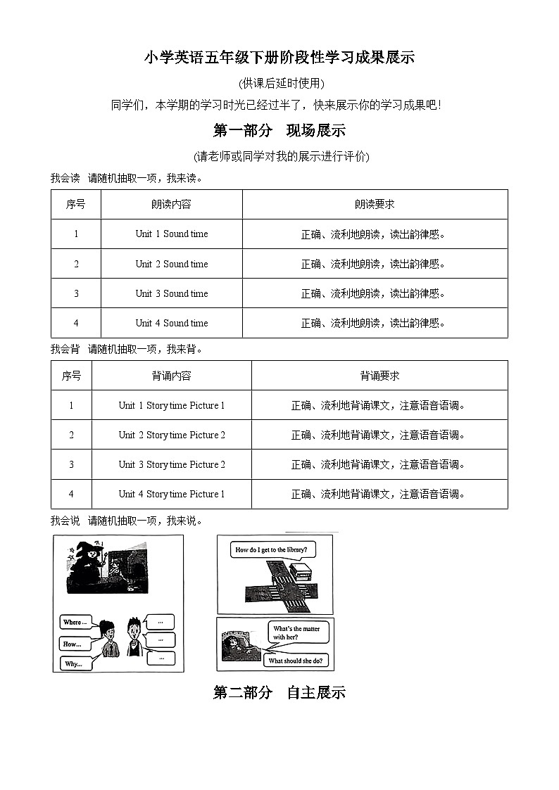 2022-2023学年江苏省徐州市泉山区译林版（三起）五年级下册期中阶段性学习成果展示英语试卷01