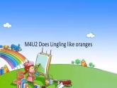 外研版（三起）英語三年級下冊 M4U2 Does Lingling like oranges課件