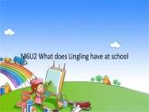 外研版（三起）英语三年级下册 M6U2 What does Lingling have at school课件