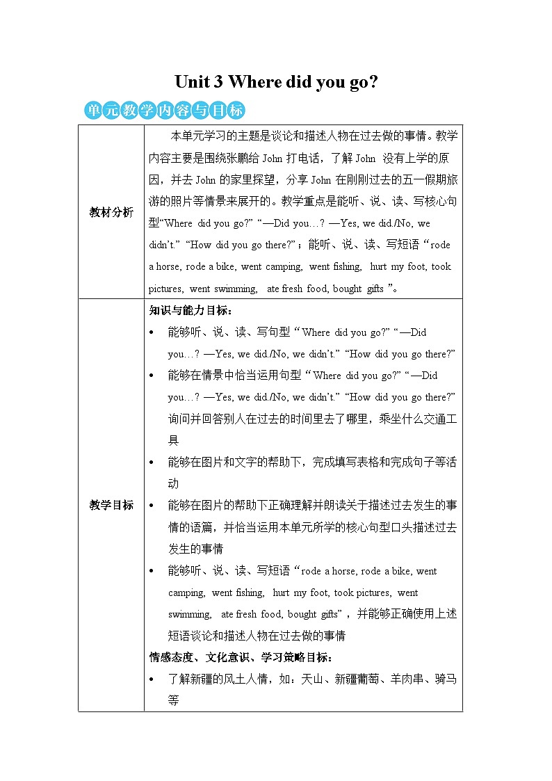 The first period（第一课时）教案第1页
