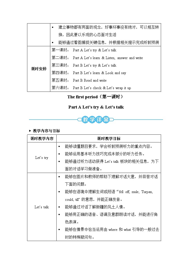 The first period（第一课时）教案第2页