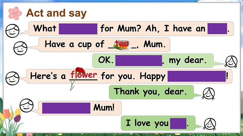 Module 4 Things we enjoy Unit 11 Mother's Day 第3课时（课件+素材）-2023-2024学年牛津上海版（三起）英语三年级下册06