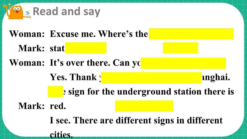 Module 3 Things we do Unit 8 Reading signs 第2课时（课件+素材）-2023-2024学年牛津上海版（三起）英语六年级下册03