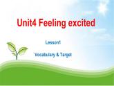 Unit 4 Feeling Excited Target and vocabulary 公开课课件
