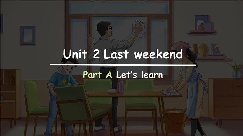 Unit 2 Last weekend Part A Let’s learn课件01