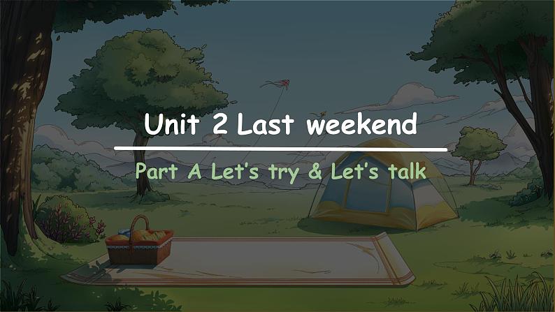 Unit 2 Last weekend Part A Let’s try &Let’s talk 课件01